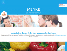 Tablet Screenshot of menke.de